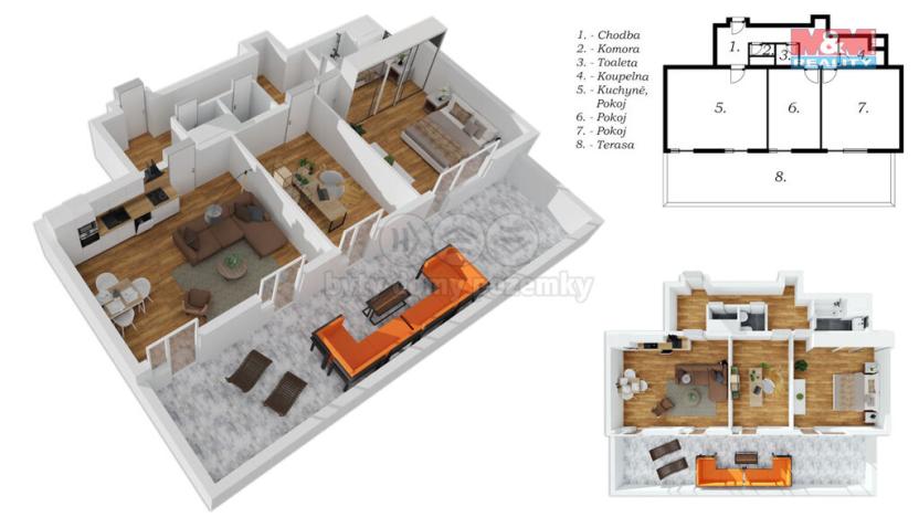 Prodej bytu 3+kk, Svitavy - Lány, Svitavská, 82 m2