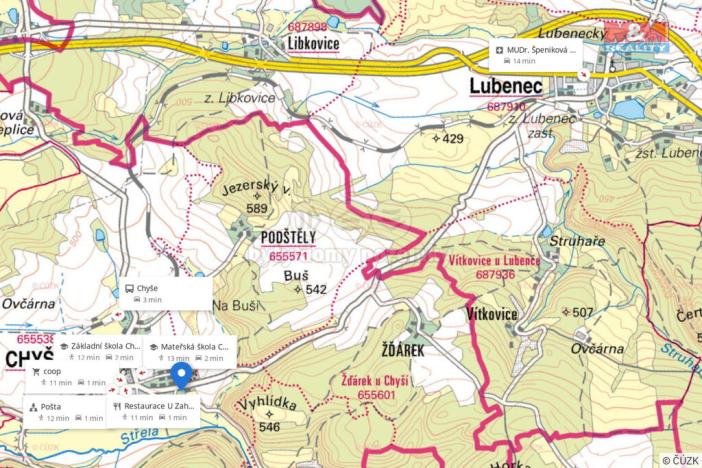 Prodej pozemku pro bydlení, Chyše, 1005 m2