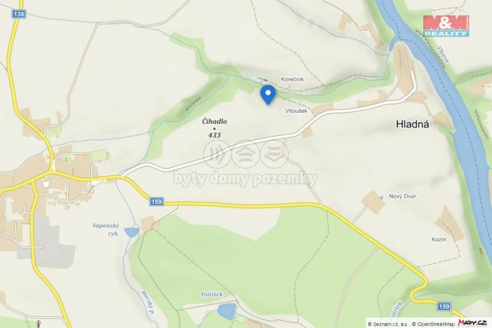 Prodej trvalého travního porostu, Albrechtice nad Vltavou - Hladná, 6183 m2