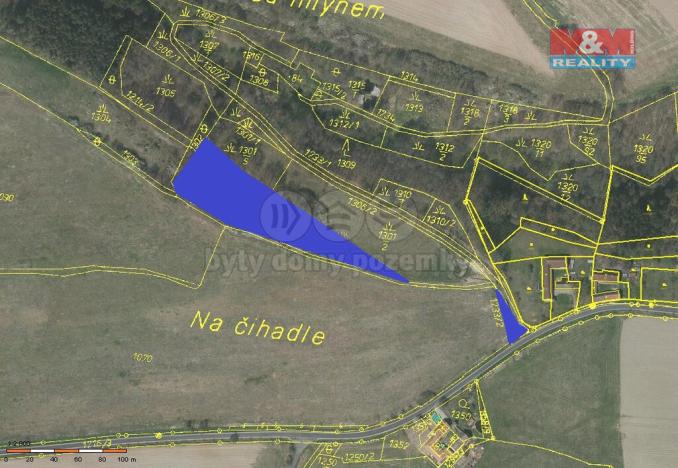 Prodej trvalého travního porostu, Albrechtice nad Vltavou - Hladná, 6183 m2