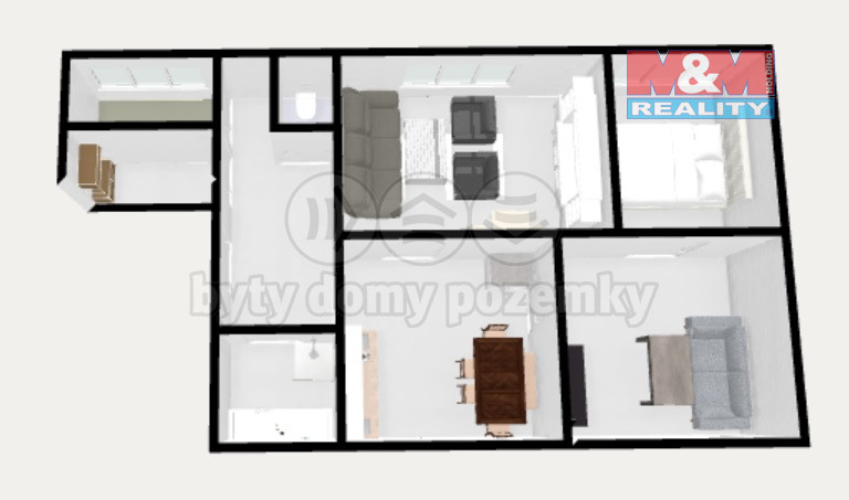 Prodej bytu 3+1, Karlovy Vary - Rybáře, Nad Dvorem, 78 m2