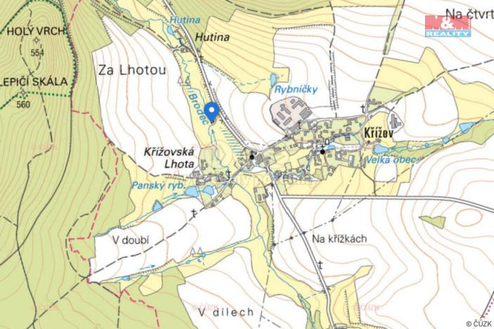 Prodej trvalého travního porostu, Pravonín, 237 m2