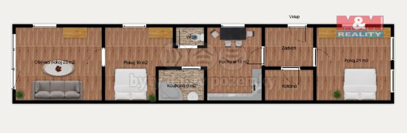 Prodej rodinného domu, Křinec - Bošín, 95 m2