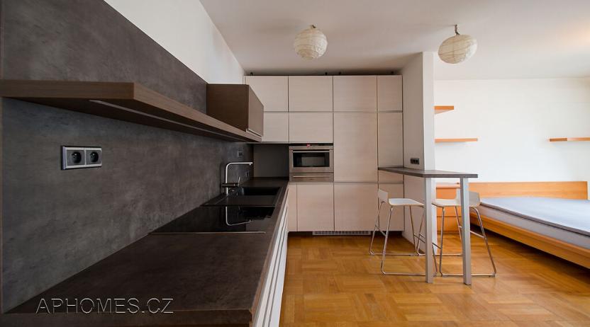 Pronájem bytu 1+kk, Praha - Žižkov, V kapslovně, 53 m2