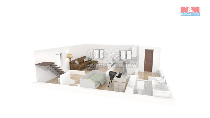 Prodej rodinného domu, Poběžovice, náměstí Míru, 81 m2