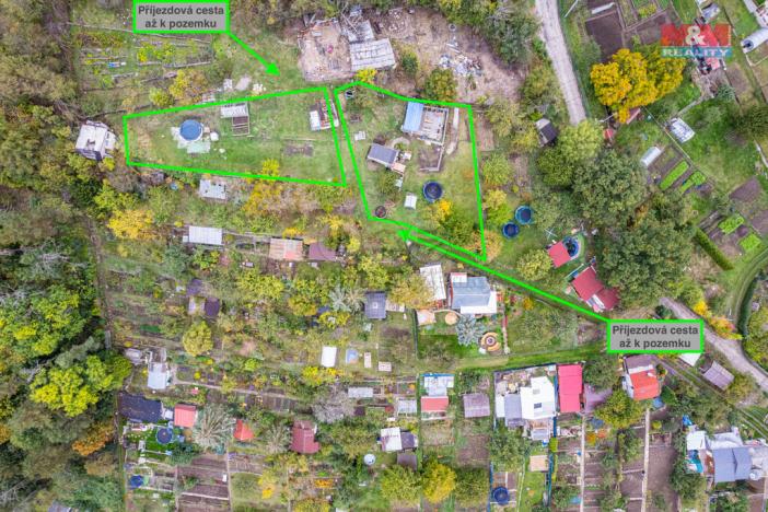 Prodej zahrady, Kadaň, 1017 m2