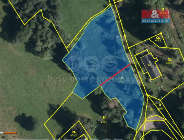 Prodej zahrady, Bernartice, 2000 m2