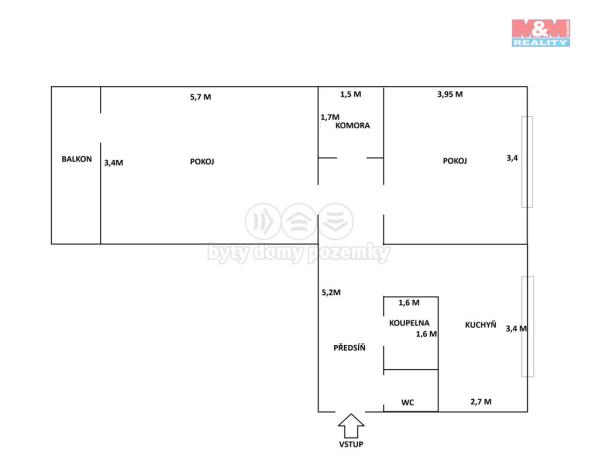 Prodej bytu 2+1, Karviná - Nové Město, Cihelní, 61 m2