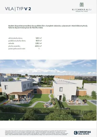 Prodej vily, Klecany, Topolová, 182 m2