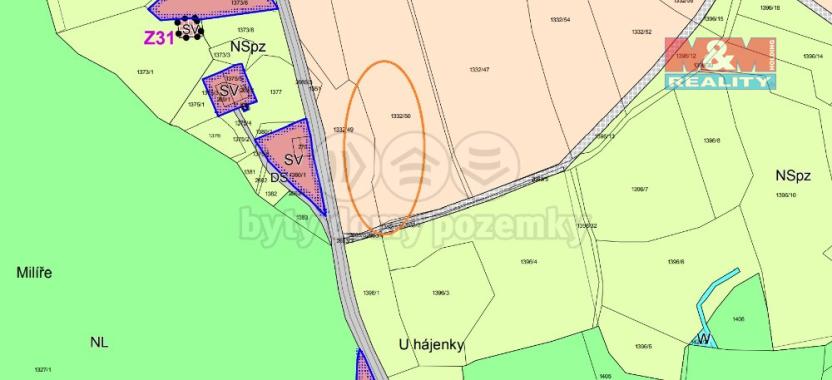 Prodej pole, Javornice, 1661 m2