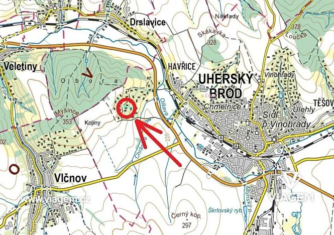 Prodej zahrady, Uherský Brod, 3014 m2