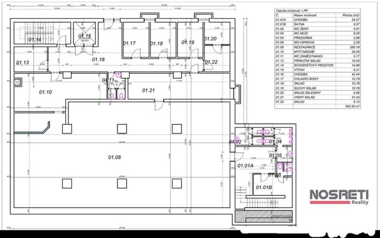 Pronájem restaurace, Ostrava, 28. října, 508 m2