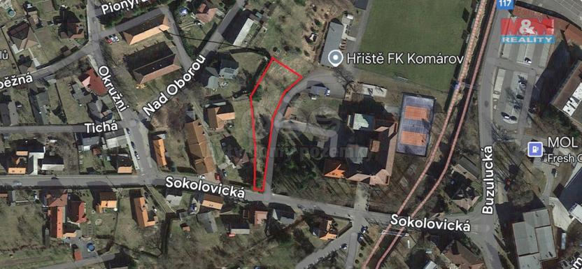 Prodej pozemku pro bydlení, Komárov, 1217 m2