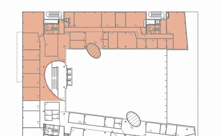 Pronájem kanceláře, Praha - Modřany, Mezi vodami, 1085 m2