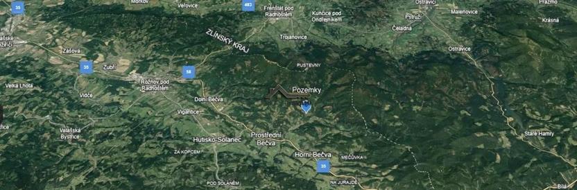 Prodej pozemku pro bydlení, Prostřední Bečva, 4072 m2