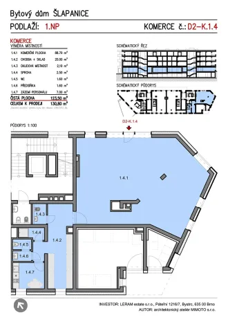 Prodej ordinace, Šlapanice, 130 m2