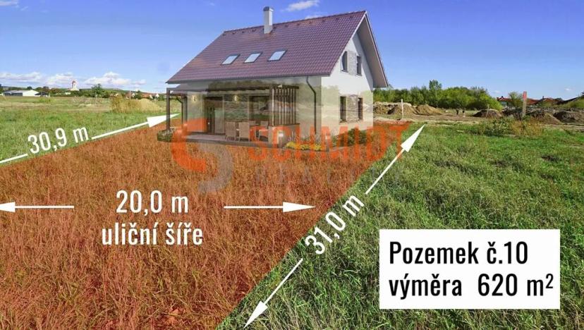 Prodej pozemku pro bydlení, Březí, Bezová, 620 m2