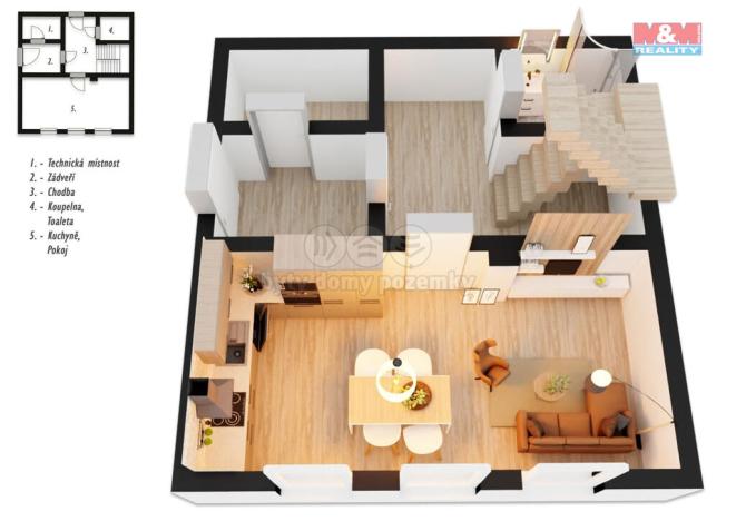 Pronájem rodinného domu, Kralupy nad Vltavou - Minice, Pražská, 149 m2