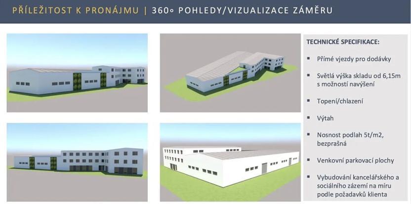 Pronájem obchodního prostoru, Zlatníky-Hodkovice, Technologická, 1350 m2