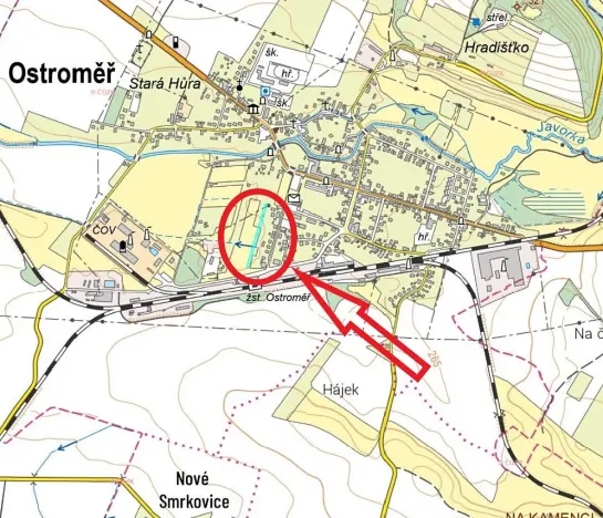 Prodej podílu pozemku pro bydlení, Ostroměř, 500 m2
