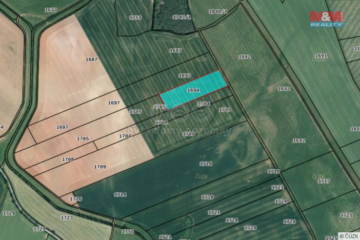 Prodej pole, Manětín - Stvolny, 22173 m2