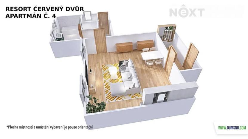 Prodej bytu 1+kk, Rapotín, Výzkumníků, 54 m2