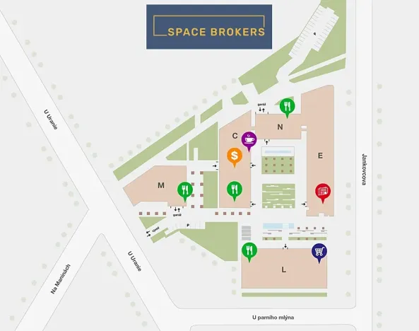 Pronájem kanceláře, Praha - Holešovice, Jankovcova, 330 m2