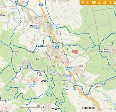 Prodej louky, Potštejn, 52202 m2