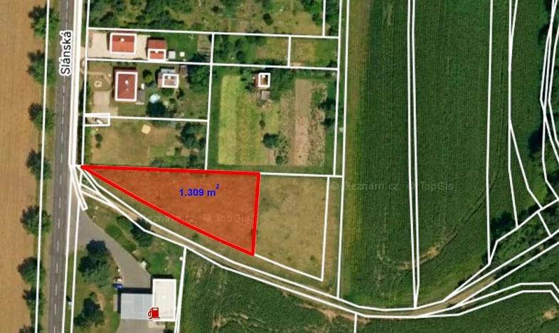 Prodej pozemku pro bydlení, Budyně nad Ohří, Slánská, 1309 m2