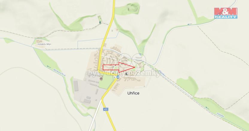 Prodej pozemku pro bydlení, Uhřice, 1021 m2
