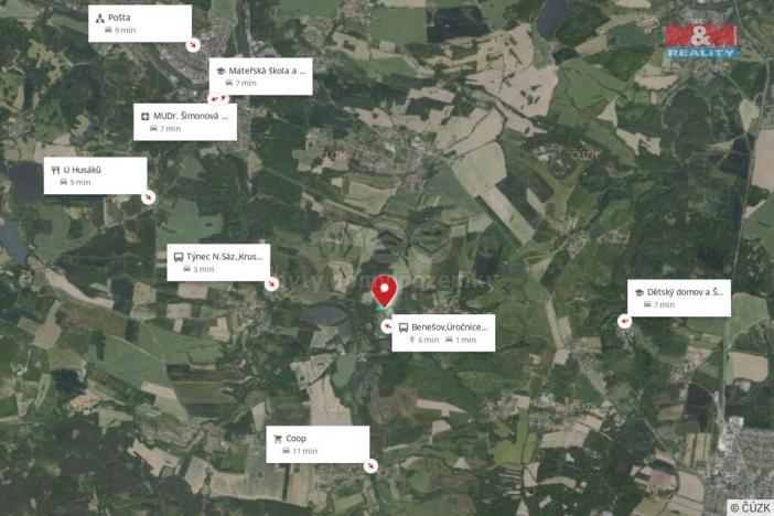 Prodej louky, Benešov - Úročnice, 11767 m2