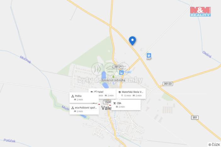 Prodej pozemku pro bydlení, Valeč, 896 m2