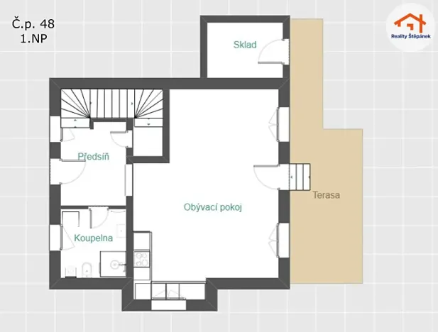 Pronájem rodinného domu, Horní Planá, 100 m2