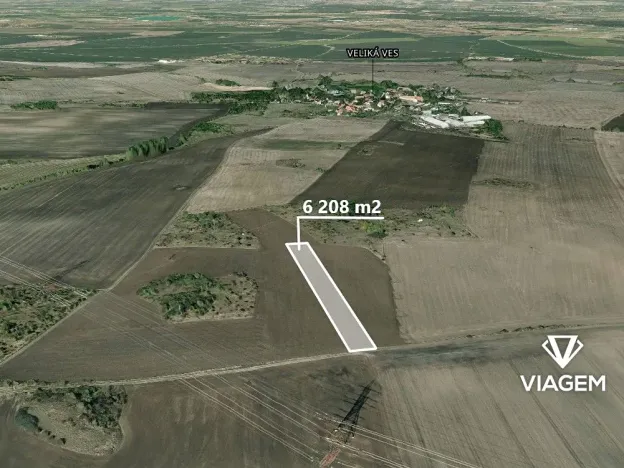 Prodej podílu pole, Veliká Ves, 1552 m2