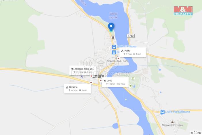 Prodej pozemku pro bydlení, Lnáře, 1266 m2