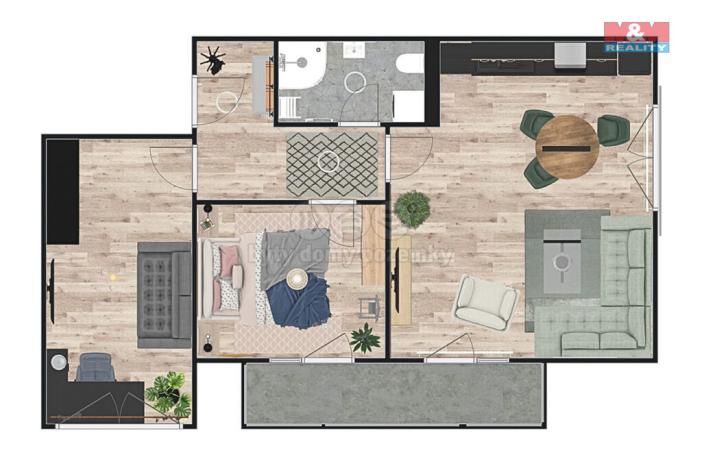 Prodej bytu 3+kk, Žleby, 73 m2