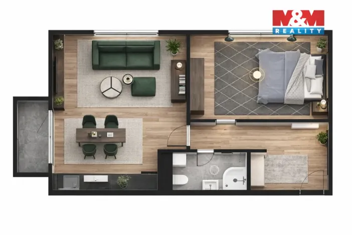 Prodej bytu 2+kk, Žleby, 63 m2