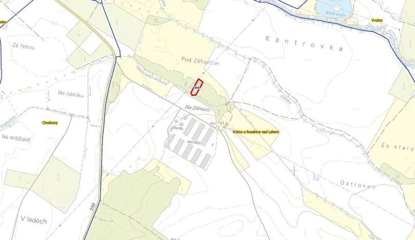 Prodej louky, Vrbice, 2381 m2