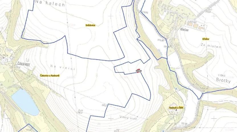 Prodej pole, Štětí, 700 m2