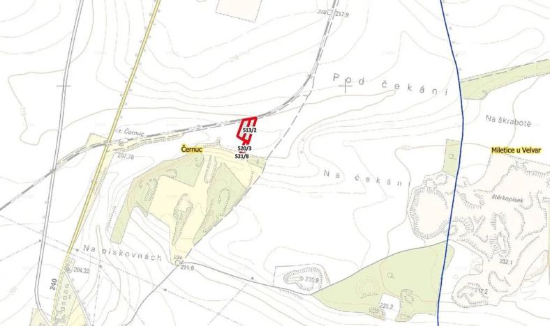 Prodej pole, Černuc, 4292 m2