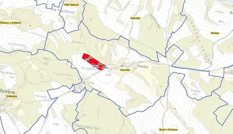 Prodej pole, Snědovice, 54154 m2