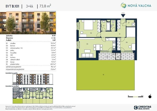Prodej bytu 3+kk, Plzeň, 74 m2