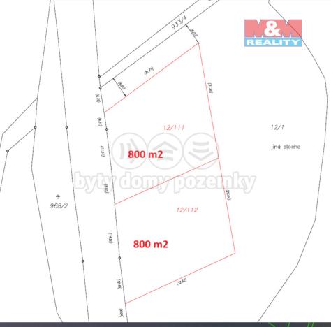 Prodej pozemku pro bydlení, Huzová, 800 m2