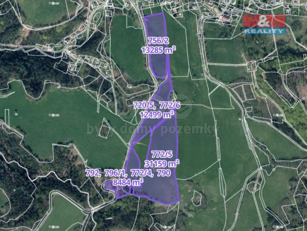 Prodej louky, Kunratice - Studený, 126193 m2