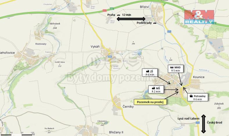 Prodej pozemku pro bydlení, Kounice, 3023 m2