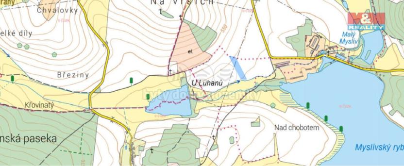 Prodej pole, Myslív - Loužná, 7612 m2