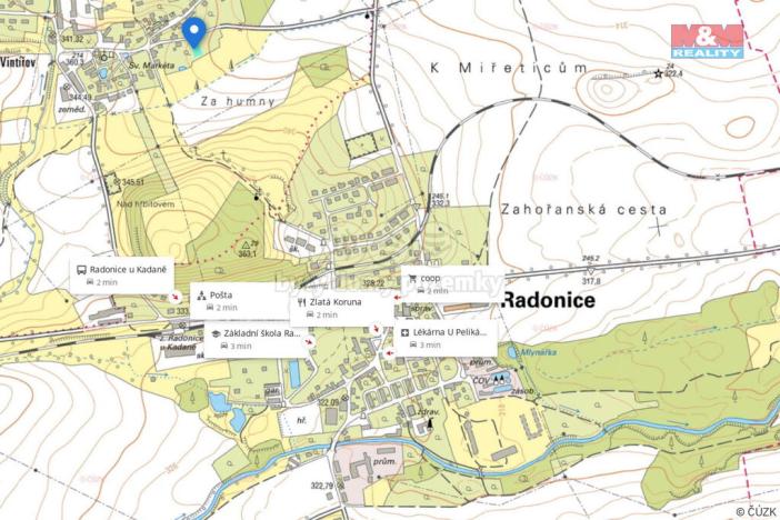 Prodej pozemku pro bydlení, Radonice - Vintířov, 1044 m2