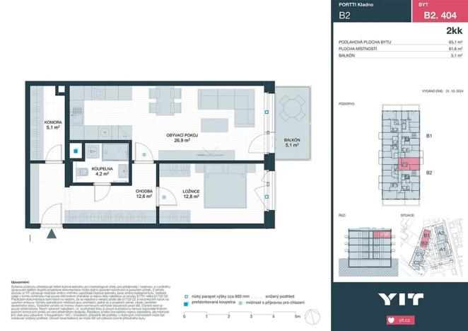 Prodej bytu 2+kk, Kladno, Ke stadionu, 60 m2
