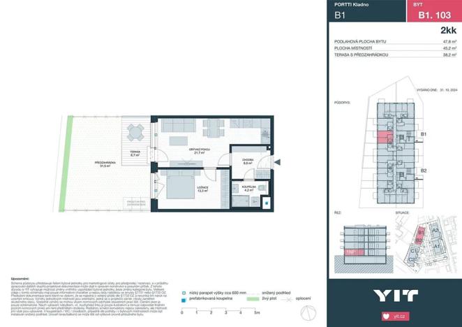 Prodej bytu 2+kk, Kladno, Ke stadionu, 48 m2