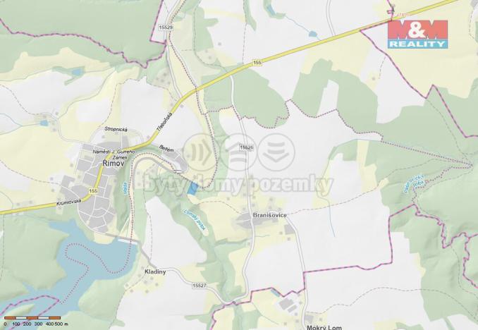 Prodej lesa, Římov - Branišovice, 6543 m2